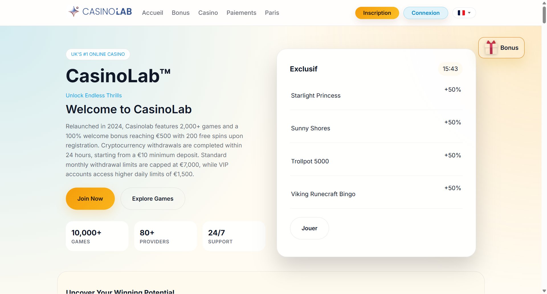 CasinoLab screenshot