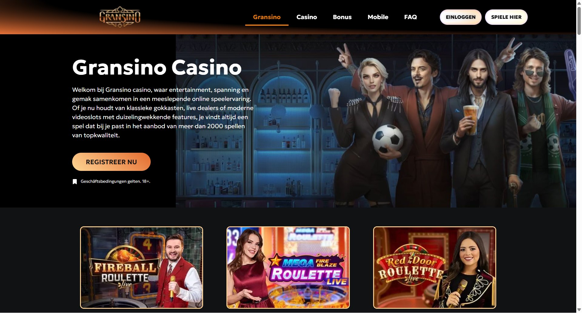 Gransino Casino screenshot