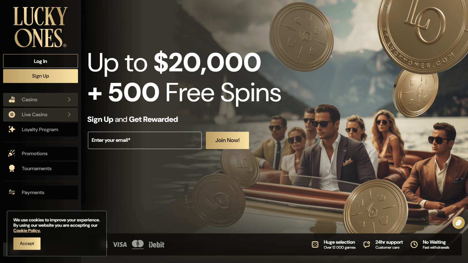 Lucky Ones Casino screenshot